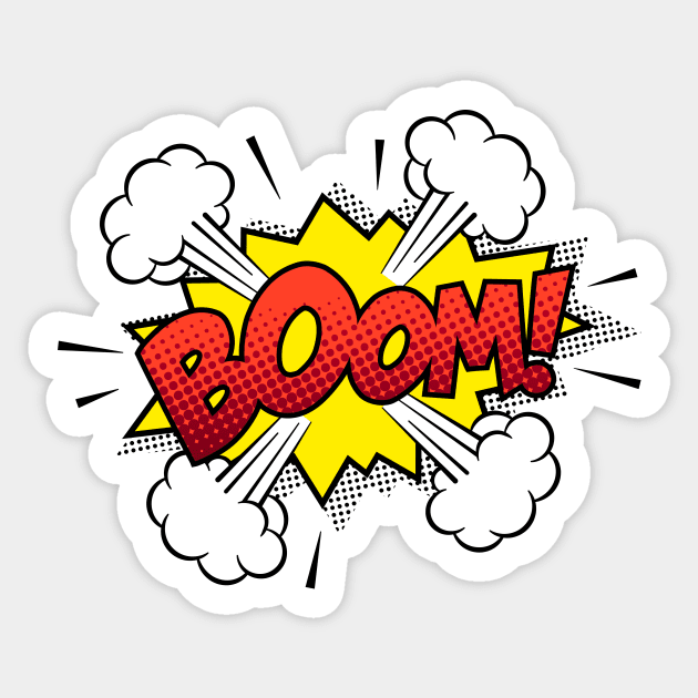 Boom Comic Book Text Sticker by JunkyDotCom